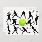 Tennis Postkarte (Vorne/Hinten)