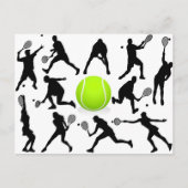 Tennis Postkarte (Vorderseite)