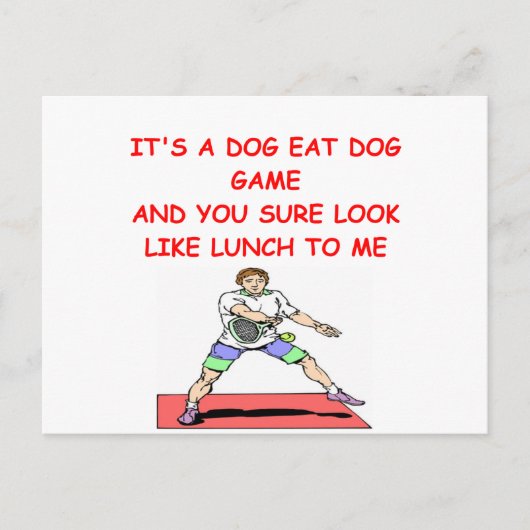 TENNIS POSTKARTE (Vorderseite)