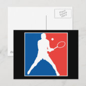 Tennis Postkarte (Vorne/Hinten)