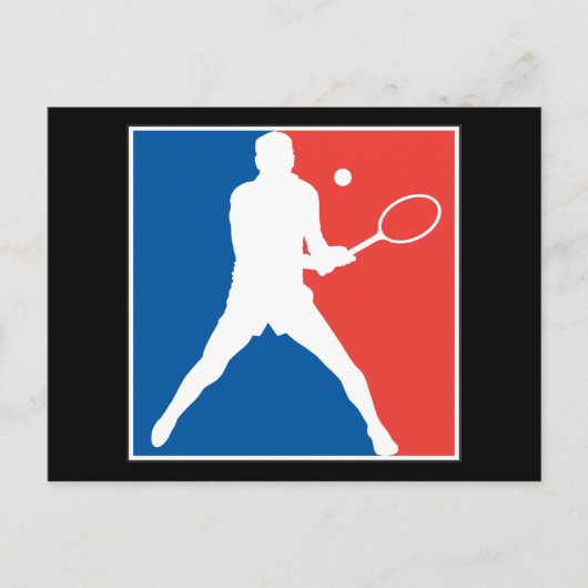 Tennis Postkarte (Vorderseite)