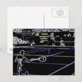 Tennis Postkarte (Vorne/Hinten)