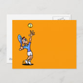 Tennis Postkarte (Vorne/Hinten)