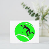Tennis Postkarte (Stehend Vorderseite)