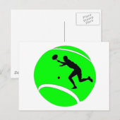 Tennis Postkarte (Vorne/Hinten)