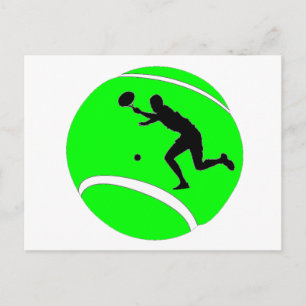 Tennis Postkarte