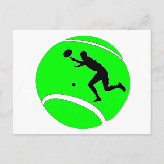 Tennis Postkarte (Vorderseite)