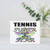 Tennis Postkarte (Stehend Vorderseite)