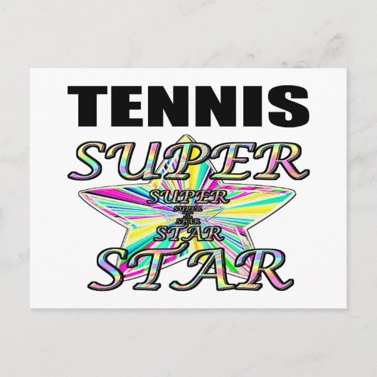Tennis Postkarte (Vorderseite)