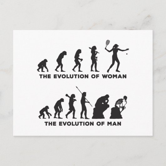 Tennis Postkarte (Vorderseite)