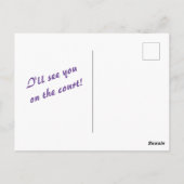 Tennis Postkarte mit Ihrer Personalisierten Nachri (Rückseite)