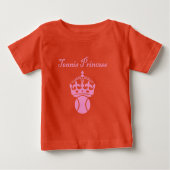 Tennis Princess Baby T-shirt (Vorderseite)