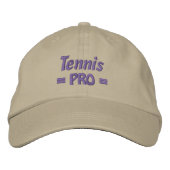 Tennis PRO Cap Bestickte Baseballkappe (Vorderseite)