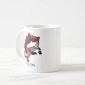 Tennis Pro Hot Dog Trick Shock Pine Marten Cartoon Kaffeetasse (Vorderseite Links)