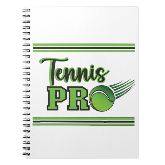 Tennis Pro Notizblock (Vorderseite)