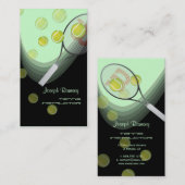 Tennis pro/Tennislehrer DIY Hintergrundfarbe Visitenkarte (Vorne/Hinten)