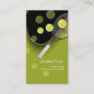 Tennis pro, Tennislehrer Visitenkarten Visitenkarte