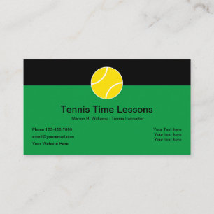 Tennis-Profi-Stunden Visitenkarte