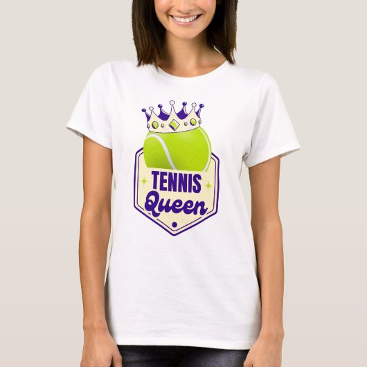 Tennis Queen - Court Style for Racket Royals T-Shirt (Vorderseite)