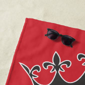 Tennis Queen modernisieren Text mit Krone Strandtuch (Beispiel)