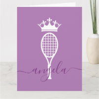 Tennis Queen of Court Personalisiert Geburtstag