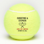Tennis Racket Ball Wedding Favor (Rückseite)