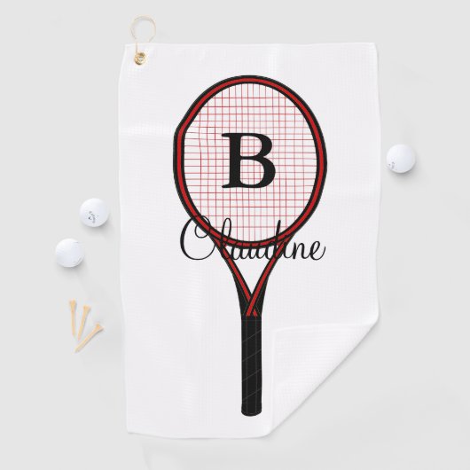 Tennis Racket Design Golf Handtuch (Insitu)