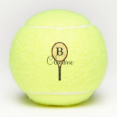 Tennis Racket Design Tennis Ball (Vorderseite)
