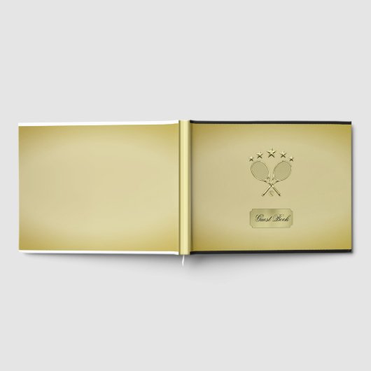 Tennis Racket Gästebuch (Voll)