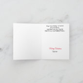 Tennis Racket mit Mistletoe Weihnachtskarte Karte (Innenseite)