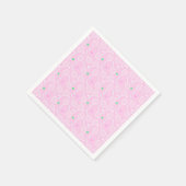 Tennis Racket Muster Pastell Pink Serviette (Ecke)