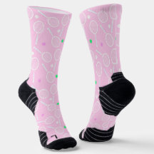 Tennis Racket Muster Pastell Pink