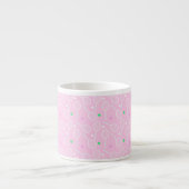Tennis Racket Muster Pink Espressotasse (Vorderseite)