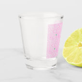 Tennis Racket Muster Pink Schnapsglas (Links)