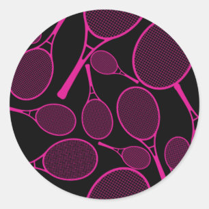 Tennis Racket Muster Sticker