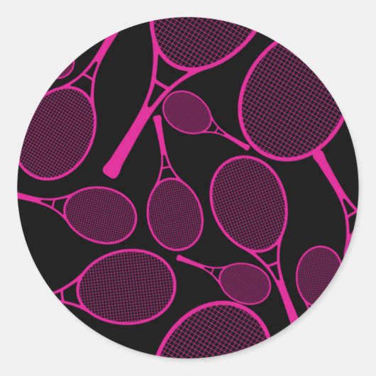 Tennis Racket Muster Sticker (Vorderseite)