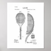 Tennis Racket Patent Poster (Vorne)