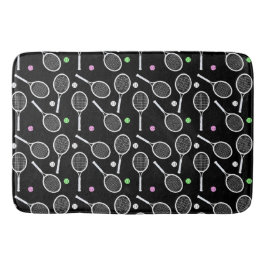Tennis Racket Pattern Badematte