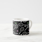 Tennis Racket Pattern Espressotasse (Vorderseite Rechts)
