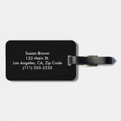 Tennis Racket Pattern Gepäck Tag Gepäckanhänger (Rückseite horizontal)