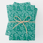 Tennis Racket Pattern Geschenkpapier Set (Beispiel)