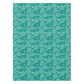 Tennis Racket Pattern Green Tischdecke (Vorderseite)