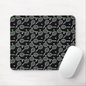 Tennis Racket Pattern Mousepad (Mit Mouse)