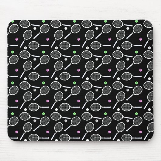 Tennis Racket Pattern Mousepad (Vorne)