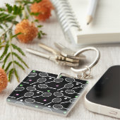 Tennis Racket Pattern Schlüsselanhänger (Vorderseite rechts)