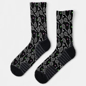 Tennis Racket Pattern Socken (Links)