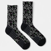 Tennis Racket Pattern Socken (Rechts)