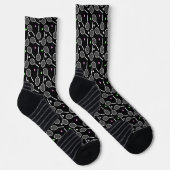 Tennis Racket Pattern Socken (Rechts)