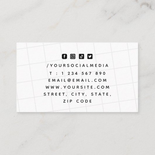 Tennis Racket Rodelbahn mit Aussicht Visitenkarte (Rückseite)