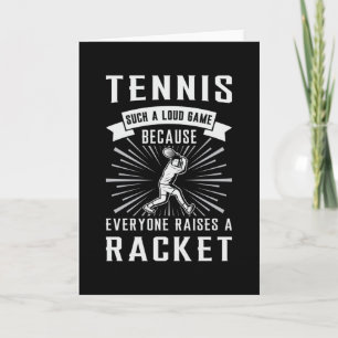 Tennis Racket Spieler Spielplatz Sportplatz Funny  Karte